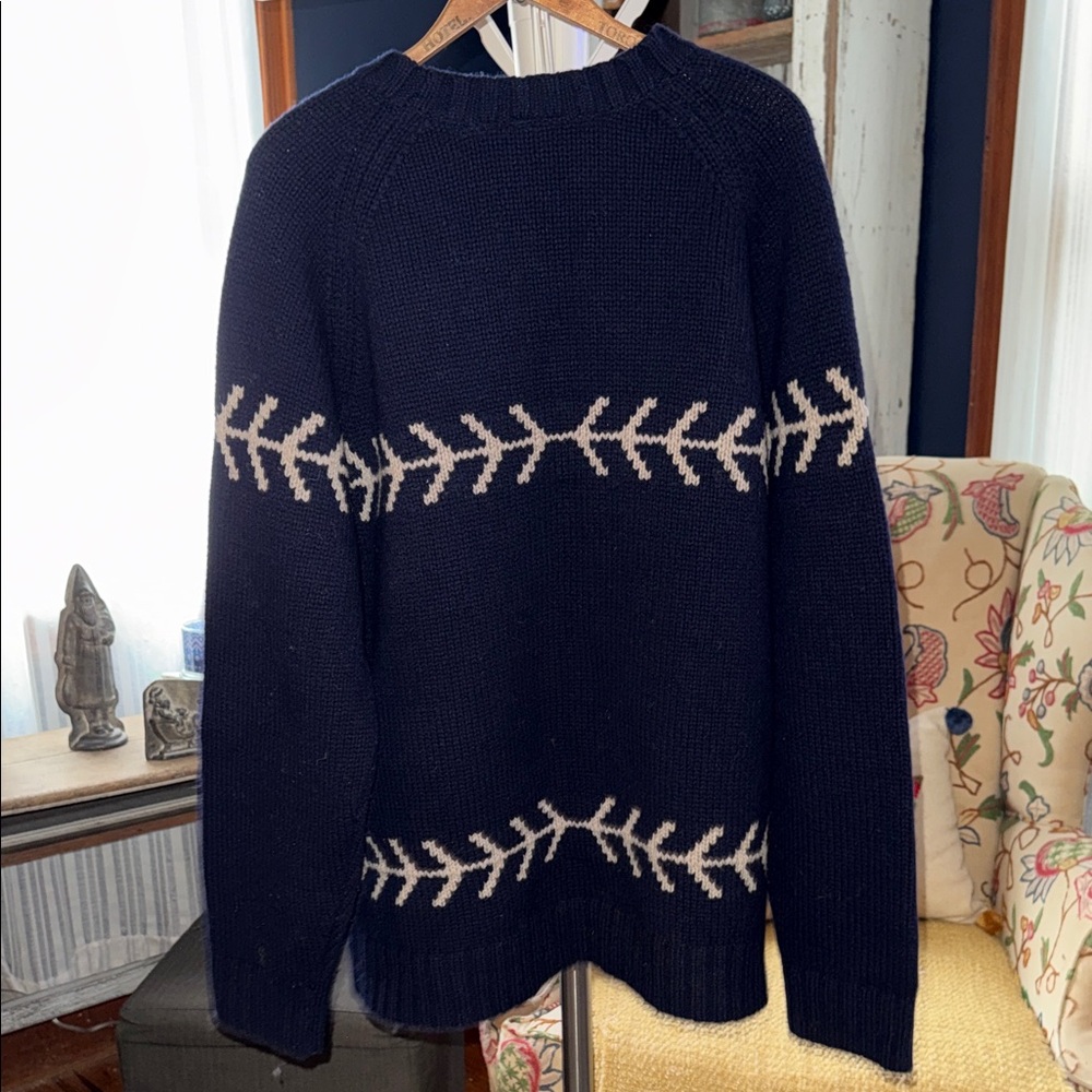 GAP Dark Blue Sweater with Light Pattern - image 7